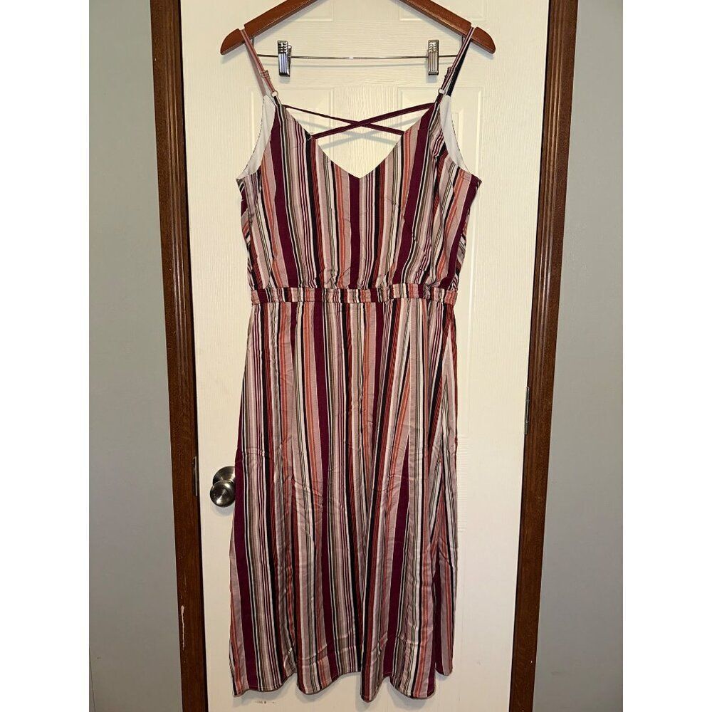 NWT Maurice’s stripe mid-length dress Size Medium‎ - Picture 8 of 15